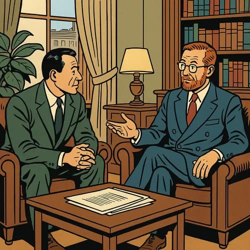 Deux hommes discutent d'une opportunité d'investissement